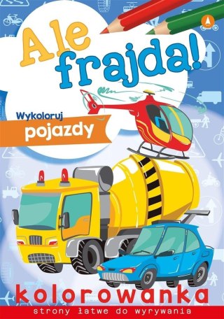 Ale frajda! Wykoloruj pojazdy