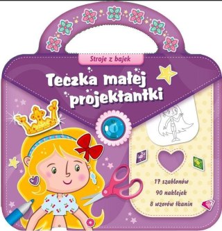 Teczka małej projektantki fiolet 2. Stroje bajek