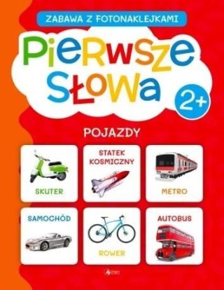 Pierwsze słowa. Zabawa z fotonaklejkami. Pojazdy