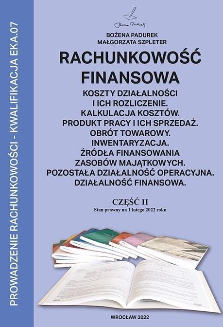 Rachunkowość Finansowa część II PADUREK