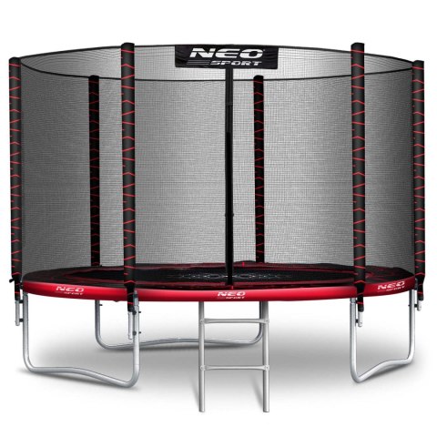 Trampolina ogrodowa 10ft/312cm z siatką zewnętrzną i drabinką Neo-Sport