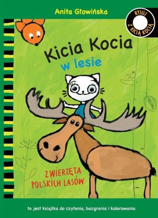 Kicia Kocia w lesie. Kolorowanka