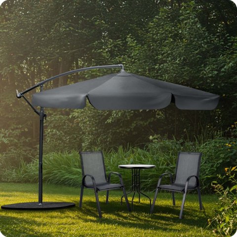 Parasol ogrodowy składany 6 segmentowy 350 cm z pokrowcem Plonos PL-880