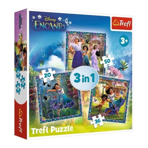 Puzzle 3w1 Bohaterowie magicznego Encanto TREFL