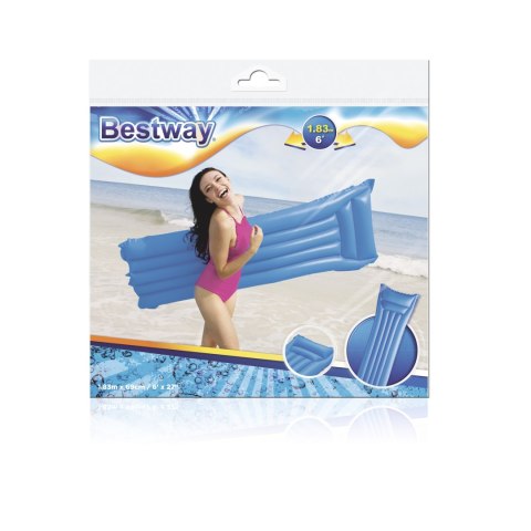 Bestway 44007 MATERAC PLAŻOWY MATOWY 183cm x 69cm NIEBIESKI