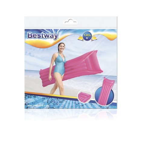 Bestway 44007 MATERAC PLAŻOWY MATOWY 183cm x 69cm RÓŻOWY