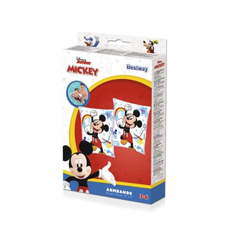 Bestway 91002 Disney Rękawki do nauki pływania Mickey i Przyjaciele 23cm x 15cm