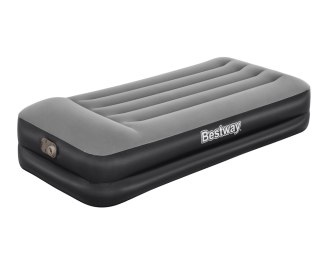 Bestway 67401 Materac dmuchany turystyczny z wbudowaną pompą powietrza Tritech Twin 1.91m x 0.97m x