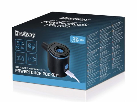 Bestway Elektryczna pompka powietrzba USB + końcówki 62289