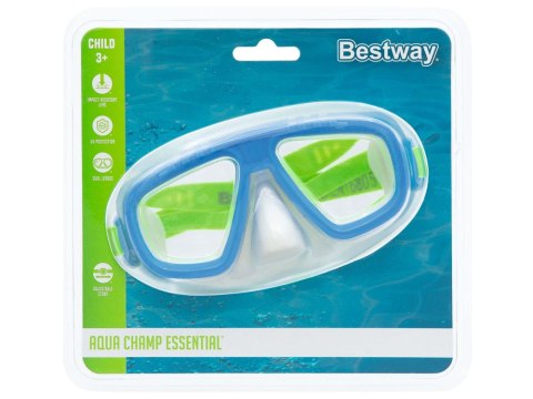 Bestway Maska Okulary do pływania i snurkowania NIEBIESKIE 22011