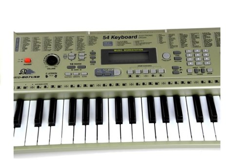 Keyboard MQ807 Organy Pianinko + Mikrofon USB