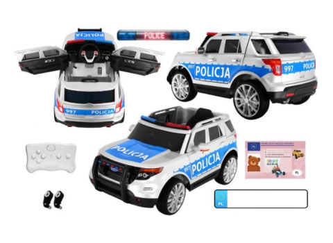 Autko dla dziecka Polska Policja na akumulator