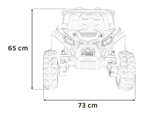 Auto na akumulator Buggy UTV 2000M Racing 4x45W Zielony