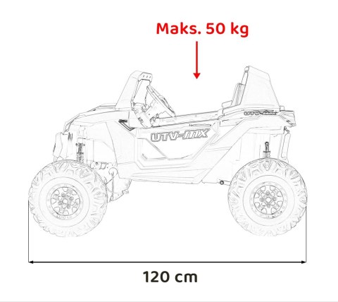 Pojazd Buggy UTV-MX 2000N Biały 4X75W 2x12V7AH 4x4