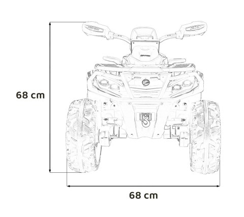 Quad Can Am Outlander ATV QUAD na akumulator 24V 4x200W