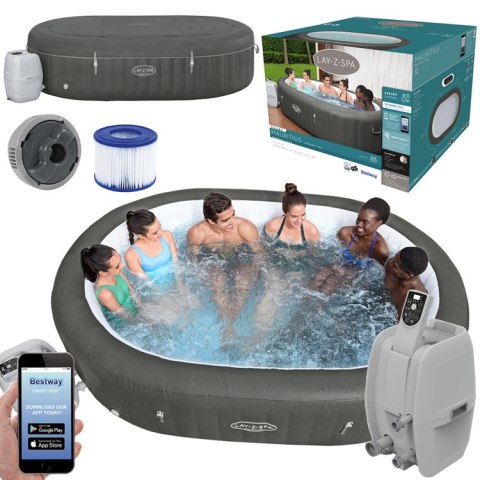 Bestway Lay-Z-Spa Mauritius jacuzzi 5-7os aplikacja WiFi hydromasaż 60067