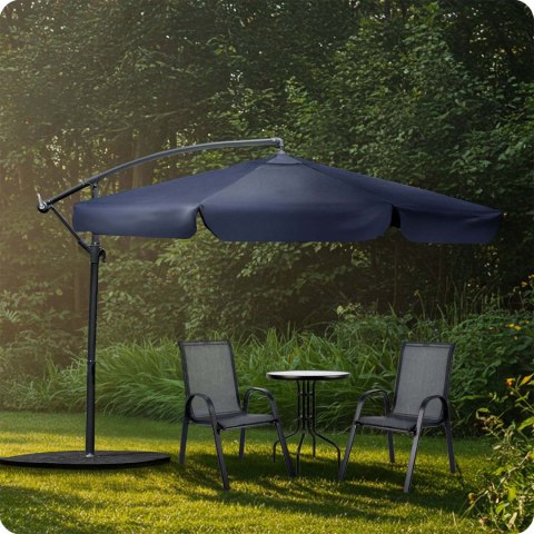 Parasol ogrodowy składany 8 segmentowy 350 cm z pokrowcem Plonos PL-881