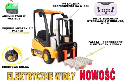 WIELKI WÓZEK WIDŁOWY Z OBROTOWYMI KÓŁKAMI/XMX638