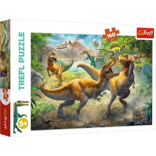 Puzzle - 160 - Walczące Tyranozaury - Trefl 15360