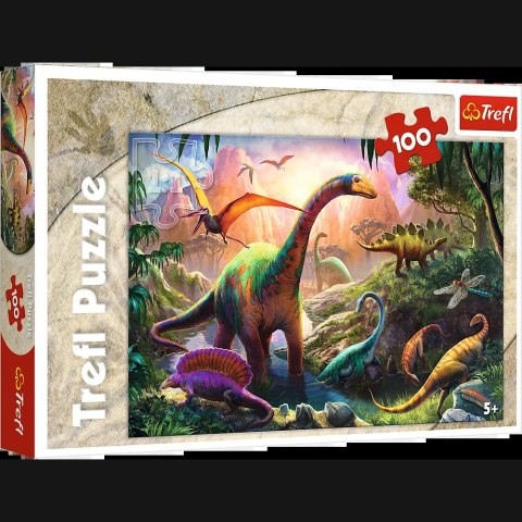 Puzzle - 100 - Świat dinozaurów - Trefl 16277