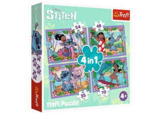 Puzzle - 4w1 - Szalony dzień Lilo and Stitch - Disney Lilo and Stitch 34633