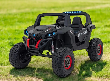 DUŻY Pojazd Buggy UTV-MX 2000N Czarny NAPĘD 4x75W