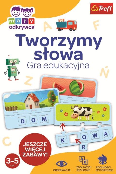 Gra Edukacyjna Tworzymy słowa Mały Odkrywca Trefl 01950