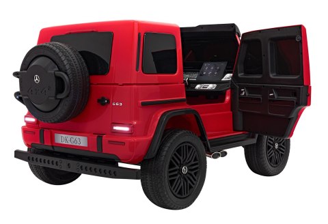 Pojazd Mercedes Benz G63 AMG XXL STRONG MP4 Czerwony