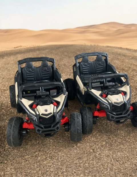 Mega mocny ATV CAN-AM Maverick Czerwony 4x200W 24V5Ah