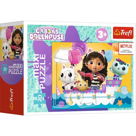 Puzzle - ''miniMaxi" - Kolorowy dzień Gabby / Trefl 56041