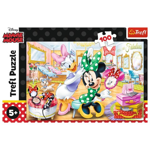 Puzzle - 100 - Minnie w salonie kosmetycznym - Disney Minnie 16387