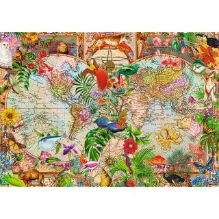 Puzzle - 1000 Premium Plus - Tea Time: Antyczna mapa świata Trefl 12077