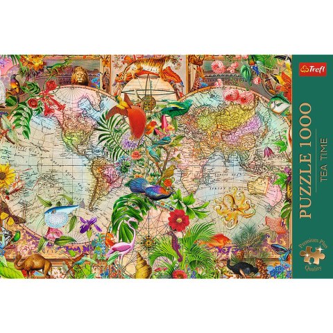 Puzzle - 1000 Premium Plus - Tea Time: Antyczna mapa świata Trefl 12077