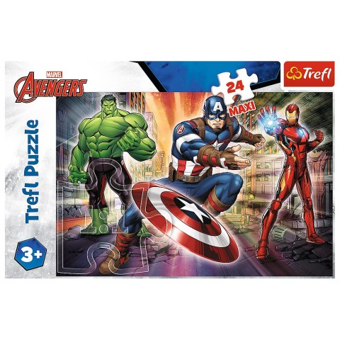 Puzzle - "24 Maxi" - W świecie Avengersów Trefl 14321