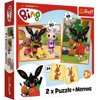 Puzzle - 2w1 + memos - Bing z przyjaciółmi Trefl 93332