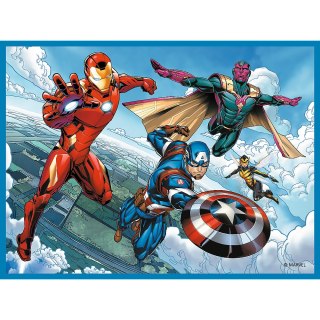 Puzzle - 2w1 + memos Bohaterowie w akcji Marvel The Avengers Trefl 93333