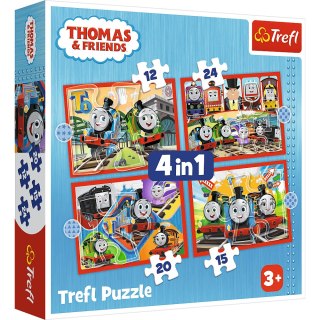 Puzzle - "4w1" - Odjazdowy Tomek Trefl 34619