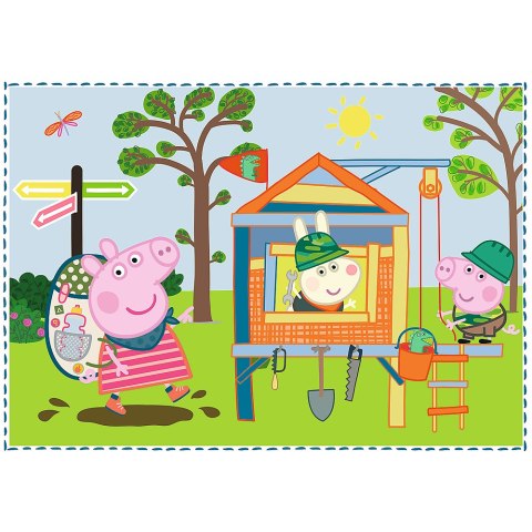 Puzzle - "4w1" - Wspomnienia z wakacji / Peppa Pig Trefl 34359