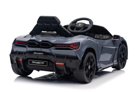 Pojazd Lamborghini 4x4 Revuelto dla dziecka Szary