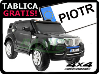 Dwuosobowe auto na akumulator 4x45W gumowe pompowane koła AIR Wolny start! Pilot 2,4GHz 8088 AIR jak BMW