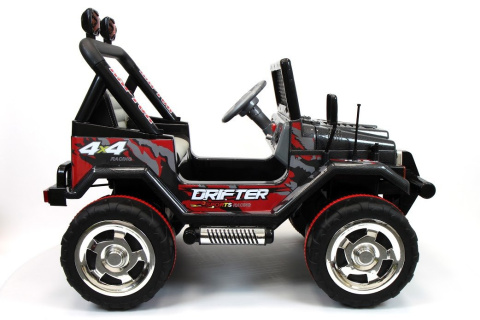 AUTO NA AKUMULATOR MEGA JEEP RAPTOR DRIFFTER DRIFTER EXCLUSIVE WOLNY START LAKIER SKÓRA FOTEL PILOT 2,4Ghz HP-011