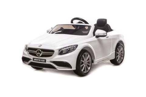 AUTO BATTERY LEATHER SEAT MERCEDES S63 AMG LICENSE, SOFT WHEELS EVA FULL OPTION/HL169 battery Vehicles for children