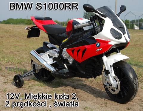 WIELKI MOTOR na akumulator ŚCIGACZ BMW S1000RR 12V