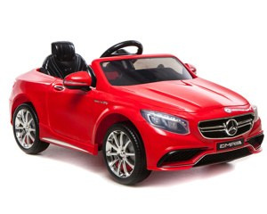 AUTO BATTERY LEATHER SEAT MERCEDES S63 AMG LICENSE, SOFT WHEELS EVA FULL OPTION/HL169 battery Vehicles for children