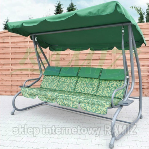 HUŚTAWKA OGRODOWA 2w1 Leżanka 3-4 osobowa 214cm x 168 cm x 114 cm 4 KOLORY !!! HIT