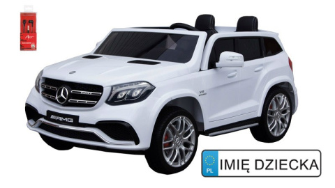 DWUOSOBOWY MERCEDES GLS NA LICENCJI 4x45W AKU 2x12V ! Wolny Start Pilot 2.4Ghz