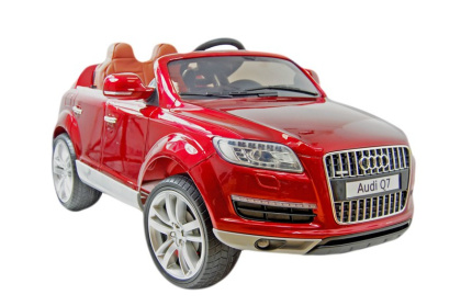 AUTO NA AKUMULATOR AUDI Q7 KOŁA EVA DWA SILNIKI, AMORTYZATORY PILOT 2.4 Ghz , LICENCJA, LAKIER POJAZDY NA AKUMULATOR DLA DZIECI