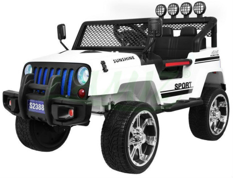 MEGA JEEP DRIFFTER EXCLUSIVE DLA 2 DZIECI, WOLNY START/ LAKIER. MIĘKKIE SIEDZENIE HP-011