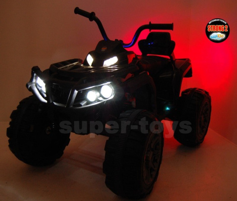 LARGE QUAD 2x45W SOFT SEAT, LARGE FOAM WHEELS + AMORTYZOTORY + SMART REMOTE CONTROL + USB FM RADIO MP3