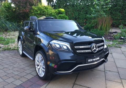 DWUOSOBOWY MERCEDES GLS 63 NA LICENCJI 4x45W AKU 2x12V ! Wolny Start Pilot 2.4Ghz